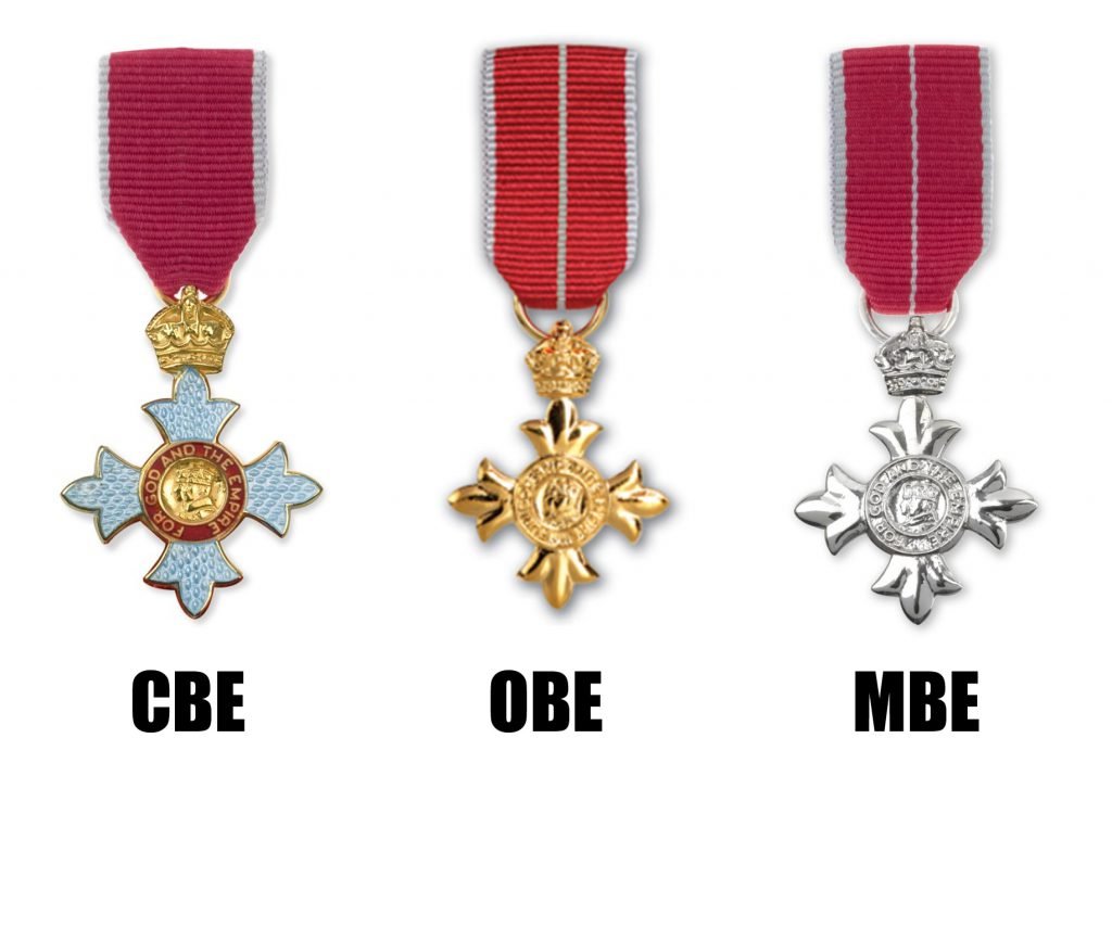 2019 New Year Honours awarded