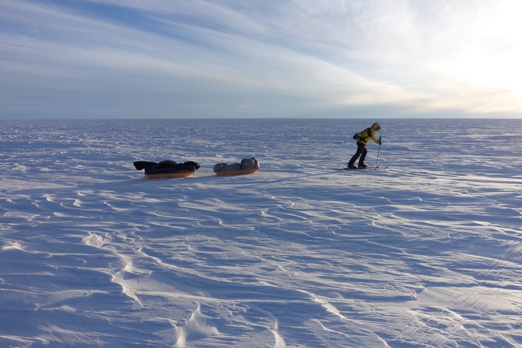 hauling sleds in greenland
